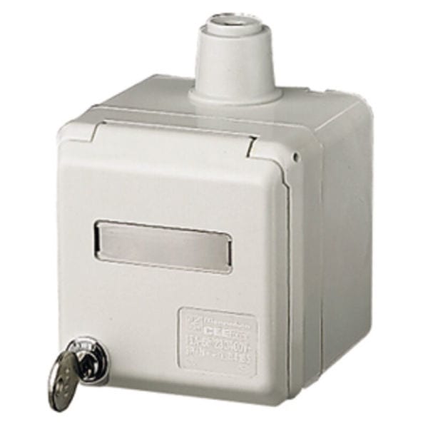 MENNEKES - AP CEE-Wandsteckdose Cepex 32A 5p 400V 6h IP44 lichtgrau+Schloss+Be