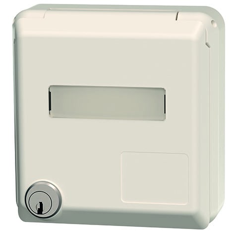 MENNEKES - Anbau CEE-Wandsteckd. Cepex 16A 5p 400V 6h IP44 perlweiß Schloss+Bes