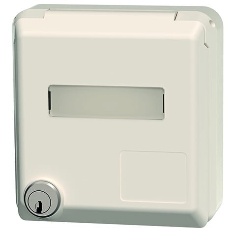 MENNEKES - Anbau CEE-Wandsteckd. Cepex 16A 5p 400V 6h IP44 perlweiß Schloss+Bes