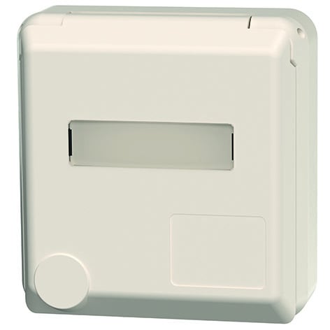 MENNEKES - Anbau Schuko-Wandsteckd. Cepex 16A 2p+E 230V IP44 perlweiß m.Beschr.