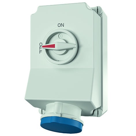 MENNEKES - Cee-Steckdose Abschaltbar 63A 3P 230V 6H IP44