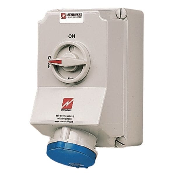 MENNEKES - Cee-Steckdose Abschaltbar 63A 3P 230V 6H IP44