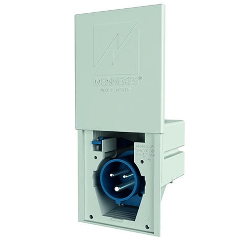 MENNEKES - Cee-Einbaustecker Cara-Contact 16A 3P 230V 6H IP44