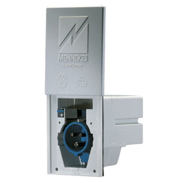MENNEKES - Cee-Einbaustecker Cara-Contact 16A 3P 230V 6H IP44
