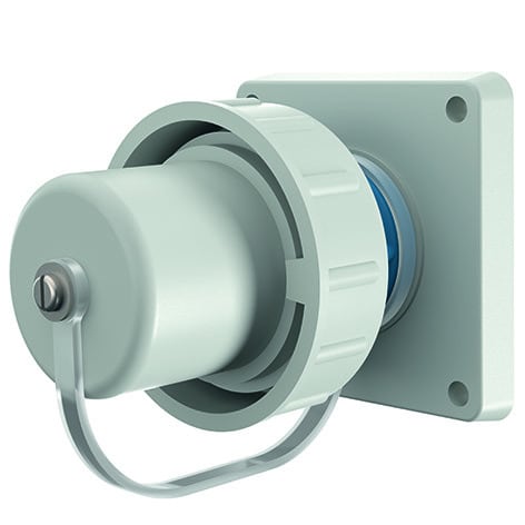 MENNEKES - Schuko-Anbaugerätestecker blau 16A 2p+E 230V IP68