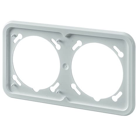 MENNEKES - Abdeckrahmen 2-F. für Cepex Perlweiß