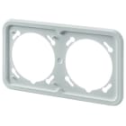 MENNEKES - Abdeckrahmen 2-F. für Cepex Perlweiß