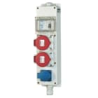 MENNEKES - Cee-Steckdosenleiste 1xSSTD 2X16/5 +Abs.
