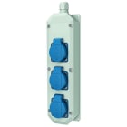 MENNEKES - Schuko-Steckdosenleiste 3xSSTD IP44