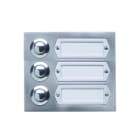 GROTHE - AP-Klingelplatte Aluguss 3 Taster, max.24V, (Typ ETA 503 GA)