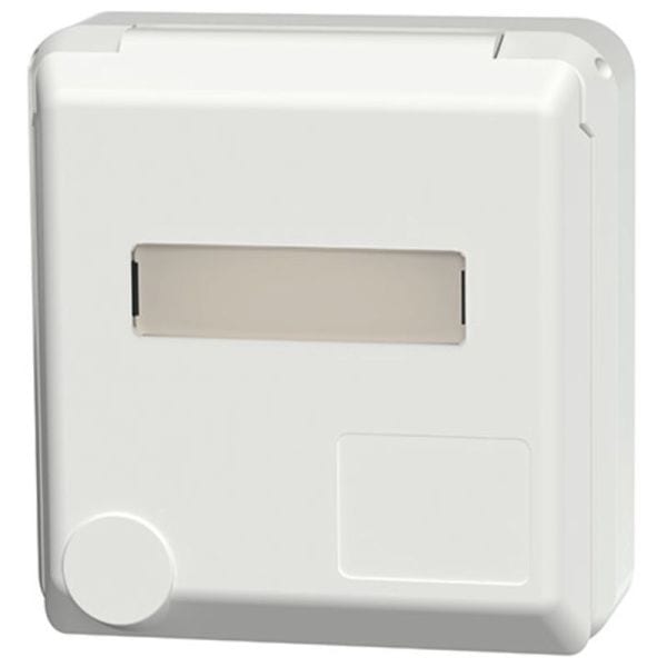 MENNEKES - Anbau CEE-Wandsteckd. Cepex 16A 4p 400V 6h IP44 alpinweiß m.Beschr.