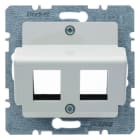 BERKER - Zentralplatte für AMP Modu- lar Jacks, weiß, zu BestNr. 1854