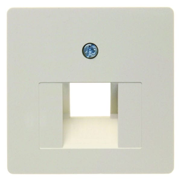 BERKER - Zentralplatte für RJ45 1fach weiß
