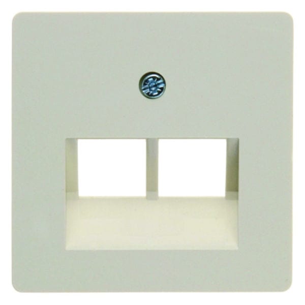BERKER - Zentralplatte für RJ45 2fach weiß