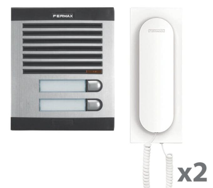 FERMAX - 4+N VEO 2TN Audio Set CLASSIC Türstation UP, silber/chrom