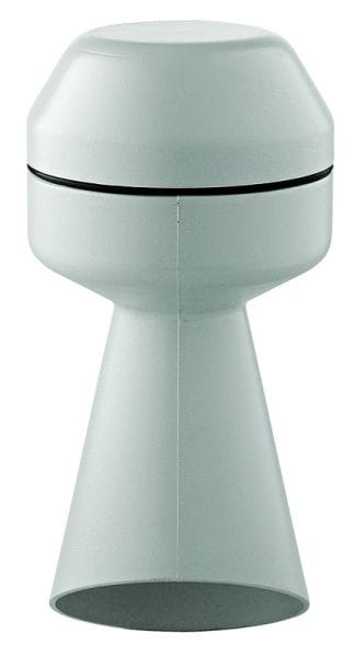 GROTHE - Hupe hellgrau m.Trichter, IP32 88dB/A 12-24V=/0,06A (HUPE 631 12-24VDC)