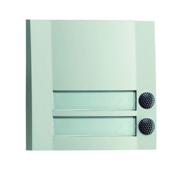 GROTHE - AP-Tasterplatte m.2 Tasten weiß/schwarz, (DOMOLUX DUO WS/SW 2152)
