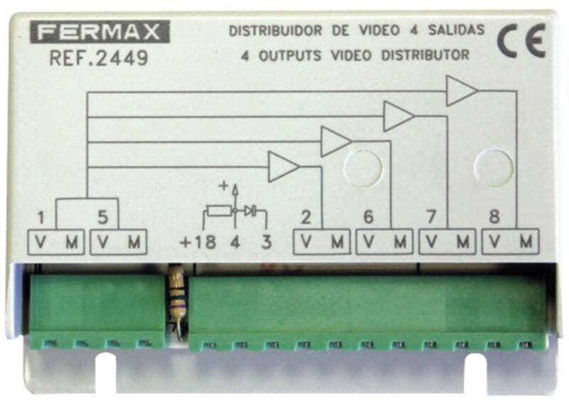 FERMAX - VDS Video-Verteiler 4 Ausgänge für 4 Monitore