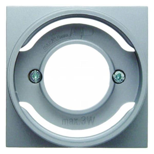 BERKER - S.1/B.x Zentralstück für Lichtsignal E14 alu matt