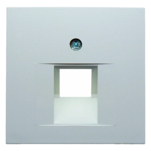 BERKER - S.1/B.x Zentralstück f.UAE Ansch- lussdose,RJ11/12,RJ45,Kat.3 u.5,pw.matt