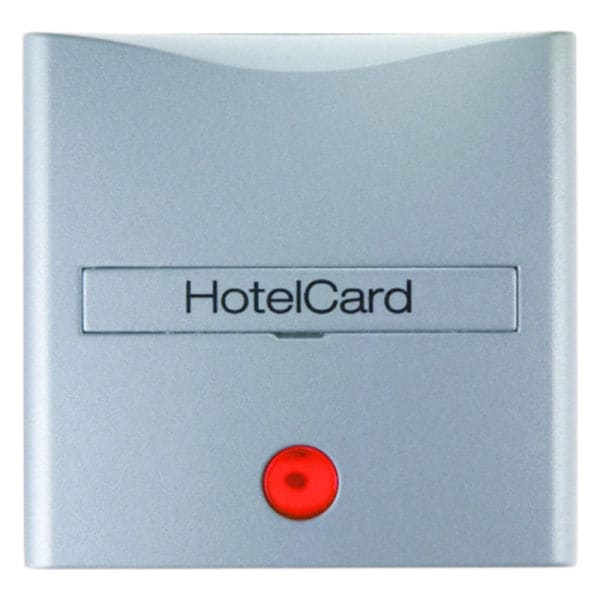 BERKER - S.1/B.x Hotelcard-Schalter- Aufsatz mit Linse alu matt