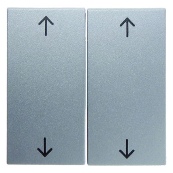 BERKER - S.1/B.x Serienwippe mit doppelten Pfeilsymbolen alu matt