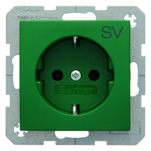 BERKER - S.1/B.x SSD mit Aufdruck SV grün matt