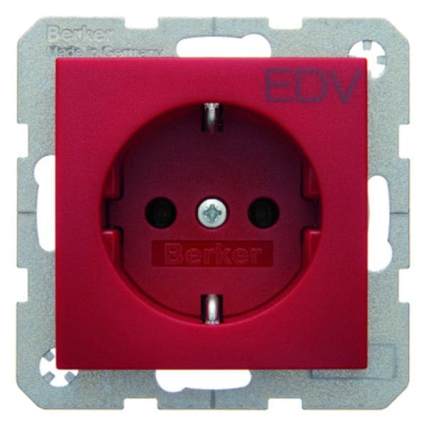 BERKER - S.1/B.x SSD mit Aufdruck EDV rot matt