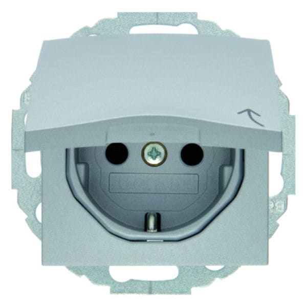 BERKER - S.1/B.x SSD mit verdrehbarem Topf erh. Ber.Schutz u.Klappdeckel, alu matt