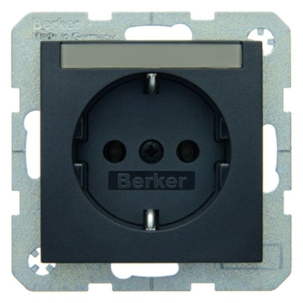 BERKER - S.1/B.x SSD mit Schriftleiste anthrazit matt