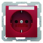 BERKER - S.1/B.x SSD mit Schriftleiste rot matt