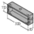 RENZ - UP-Kasten für Audio-Sprechanlage BxHxT 300x110x70mm
