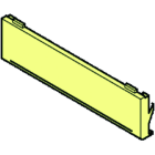 RENZ - Namensschildabdeckung für Tasten- module, glasklar mit Einlage 60x15x0,5mm
