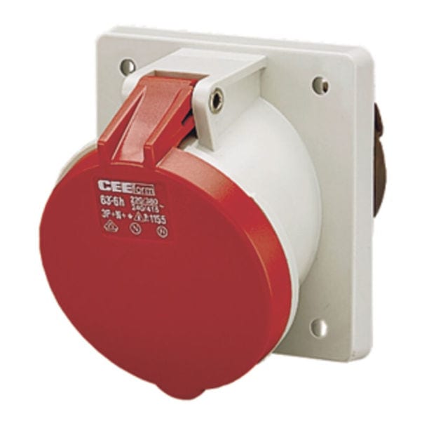 MENNEKES - Cee-Anbausteckdose 63A 5P 400V 6H IP44