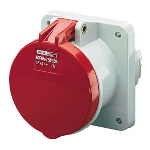 MENNEKES - Cee-Anbausteckdose 63A 5P 400V 6H IP44