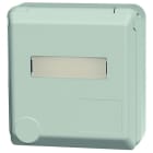 MENNEKES - Anbau CEE-Wandsteckd. Cepex 16A 5p 400V 6h IP44 lichtgrau m.Beschr.