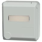 MENNEKES - Anbau CEE-Wandsteckd. Cepex 16A 5p 400V 6h IP44 lichtgrau m.Beschr.