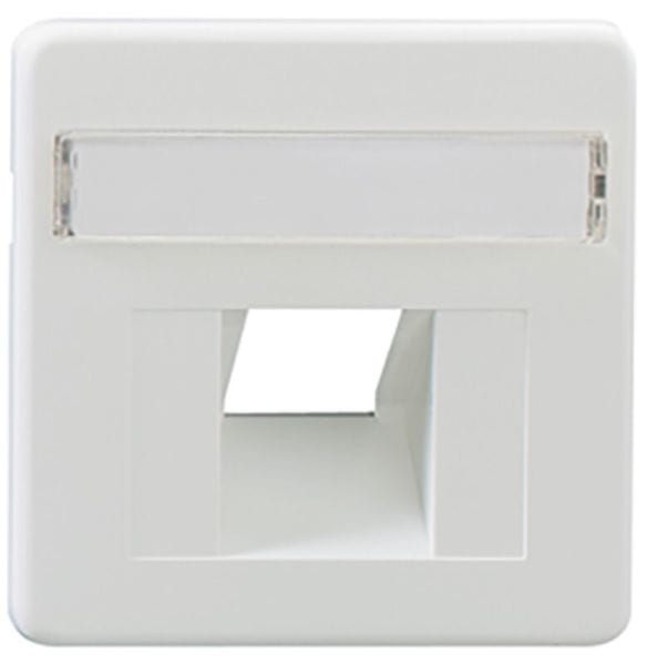 RUTENBECK - Zentralstück für Datendose 1fach 50x50mm weiß