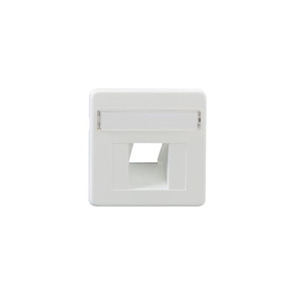 RUTENBECK - Zentralstück für Datendose 1fach 50x50mm polarweiß