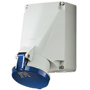 MENNEKES - Cee-Wandsteckdose 63A 4P 230V 9H IP44