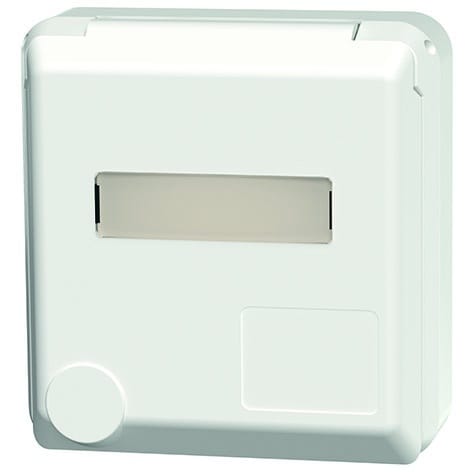 MENNEKES - Anbau CEE-Wandsteckd. Cepex 32A 5p 400V 6h IP44 alpinweiß m.Beschr.