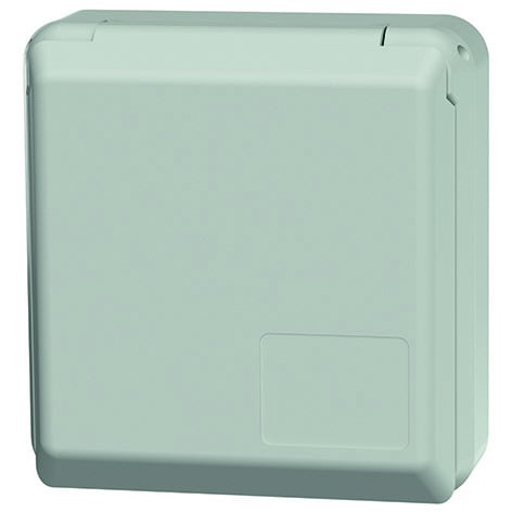 MENNEKES - Anbau Schuko-Wandsteckd. Cepex 16A 2P+E 230V IP44 Lichtgrau