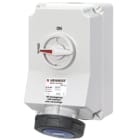 MENNEKES - Cee-Steckdose Abschaltbar 63A 4P 230V 9H IP67