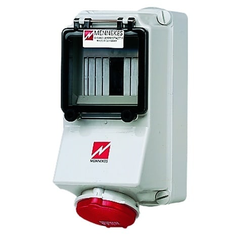 MENNEKES - Cee-Steckdose Abgesichert 32A 5P 400V 6H IP44