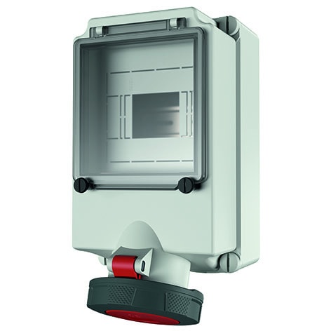 MENNEKES - CEE- Steckdose abgesichert 63A 5p 400V 6h IP67