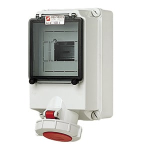 MENNEKES - CEE- Steckdose abgesichert 63A 5p 400V 6h IP67