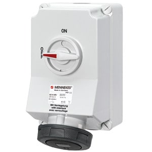 MENNEKES - Cee-Steckdose Abschaltbar 63A 5P 500V 7H IP67