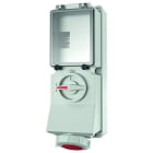 MENNEKES - CEE-Steckdose abschaltbar 32A 4p 400-440V 3h IP44 + TE leer