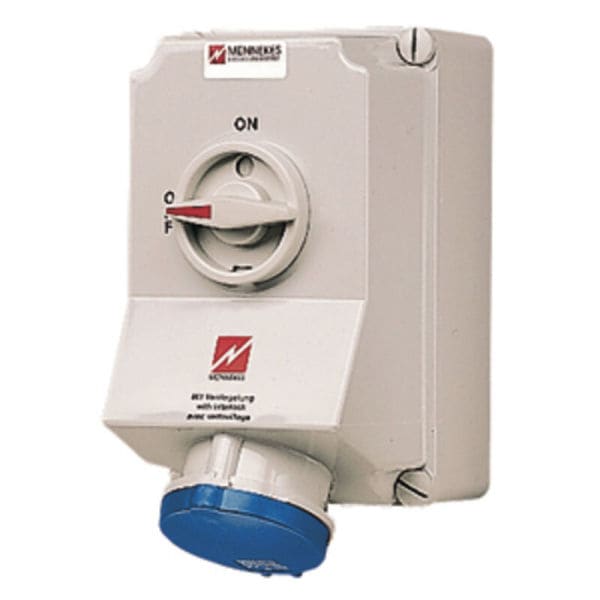MENNEKES - Cee-Wandsteckdose 63A 4P 230V 9H IP44