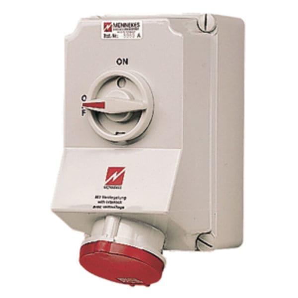 MENNEKES - Cee-Steckdose Abschaltbar 63A 5P 400V 6H IP44